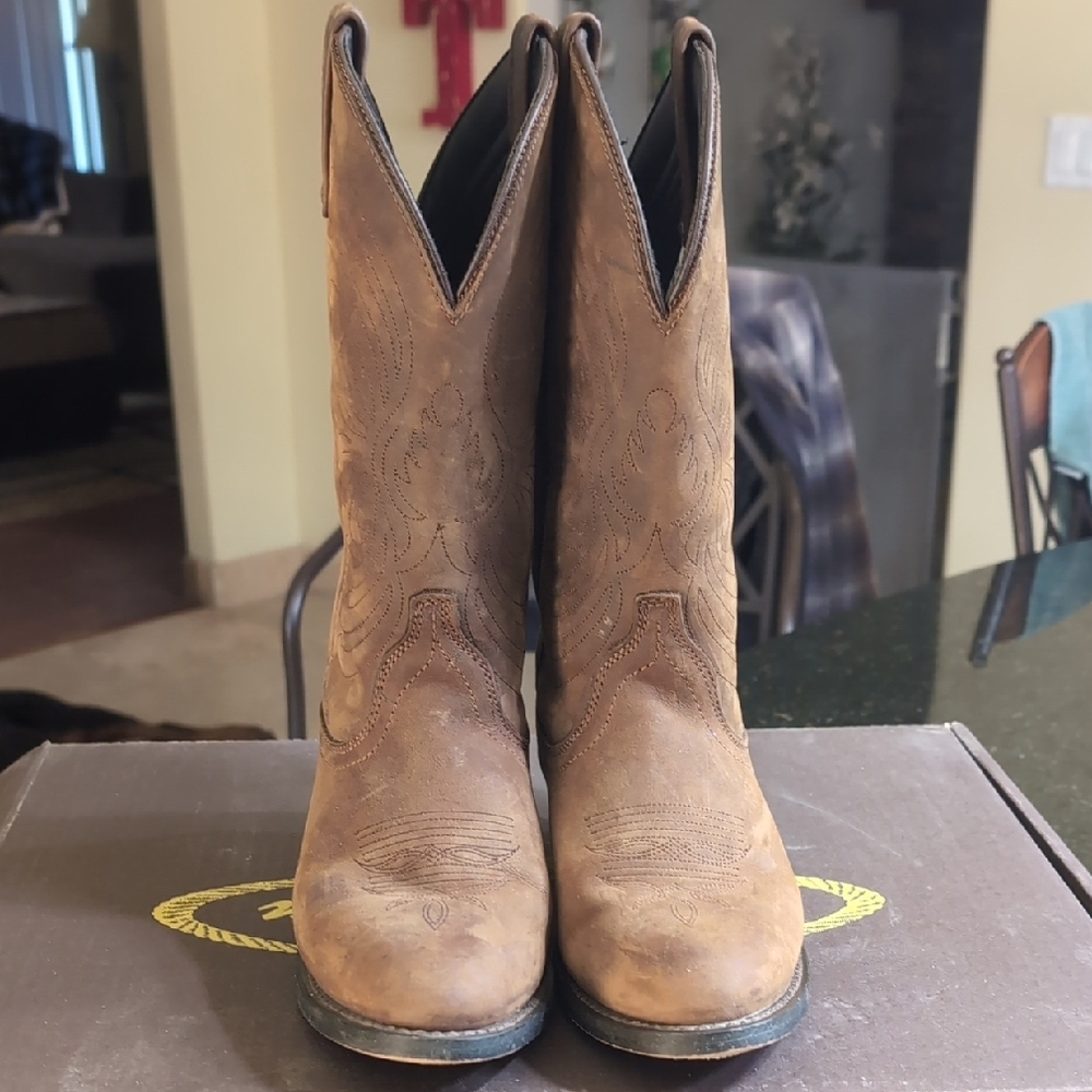Brown Heeled Boots